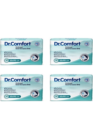 Dr.Comfort 60 x 90 CM Yatak Koruyucu Örtü 30'lu x 4 120 Adet