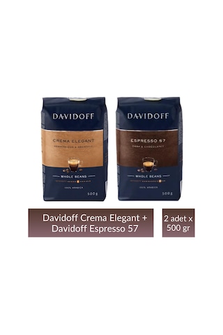 Davidoff Cafe Creme 500 G + Espresso 57 Çekirdek Kahve 500 G