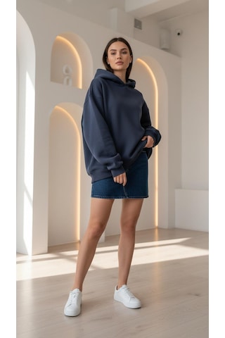 Divinus Kapşonlu Sweat Shırt Antrasit