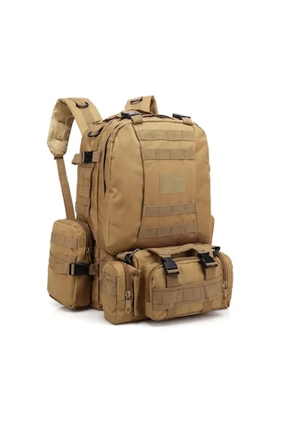 Xuweiwei Khaki Çok Fonksiyonlu Outdoor Dağcılık Sırt Çantası Büyük Kapasiteli Günlük Seyahat Kampçılık İçin İdeal Altın