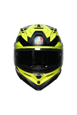 Agv K7 Mplk Glimpse Motosiklet Kaskı Mat Siyah - Neon Sarı