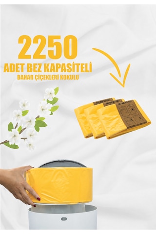 Korbell 16 Lt Kirli Bebek Bezi Kovaları İle Uyumlu 3 Paket 2250 Adet Bez Kapasiteli Bahar Çiçekleri Yerli Çöp Poşet Korbell 16 Lt Kirli Bebek Bezi Kovaları İle Uyumlu 3 Paket 2250 Adet Bez Kapasiteli Bahar Çiçekleri Yerli Çöp Poşet