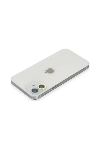Hemengo Apple İphone 12 Uyumlu Renkli Kamera Lens Koruma Cam - Sarı-mavi Hmngobzs Diğer