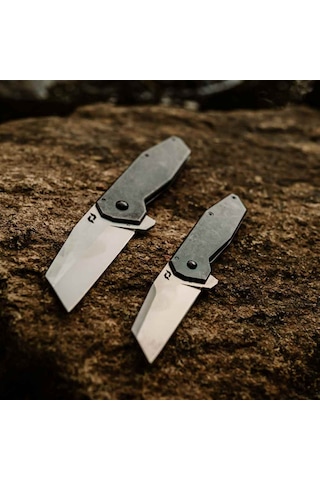 Schrade Usa Slyte Compact Katlanır Düz Saten D2 Çelik Kamp Bıçak - 1182277 Siyah