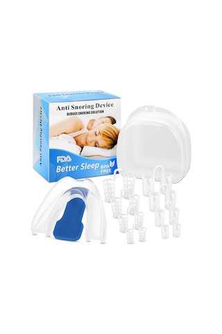 Mufunye Yumuşak Ve Konforlu Ağız Koruyucu, 4 Farklı Boyutta Horlama Önleyici Klips, Taşınabilir Ve Uzun Süre Kullanım İçin İdeal