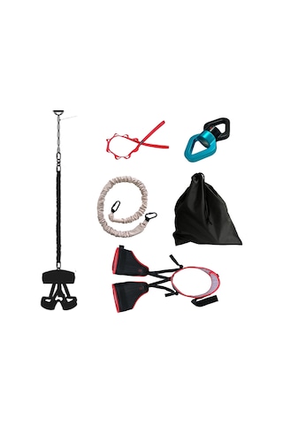 Rebuwo Bungee Jumping Pro Egzersiz Aleti Siyah