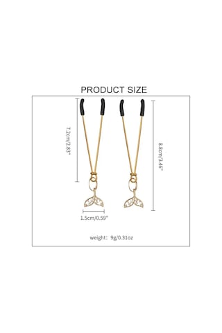 Zaga Oyun Figürlü Göğüs Ucu Mandalı Çok Renkli