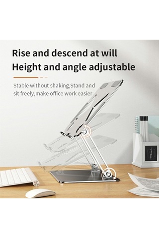 Ebitda 17,3 Dizüstü Bilgisayarlar İçin L306 Tablet Standı, Ayarlanabilir, Isı Dağıtımı, Gri