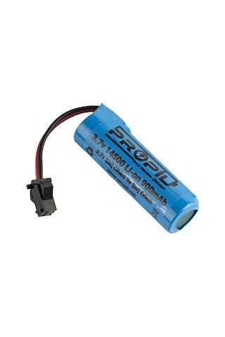 3.7v 14500 Li-on 900 Mah Oyuncak Pili Siyah Soket