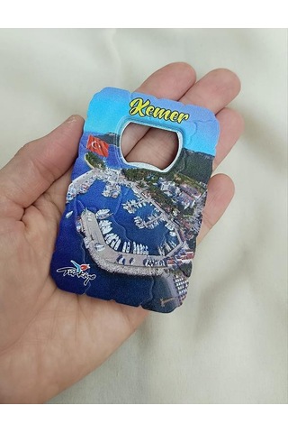 Magnet Açacak Gazoz Şişe Açacağı Mıknatıslı Buzdolabı Süsü Bayrak Deniz Çok Renkli