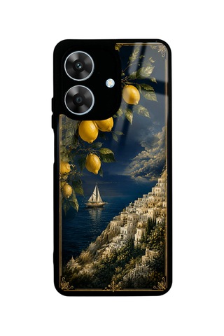 Realme Note 60 Lemon Coast Dream Tasarımlı Glossy Telefon Kılıfı Blue