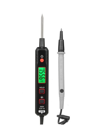 Habotest Kalem Tipi Voltaj Test Dijital Multimetre Siyah