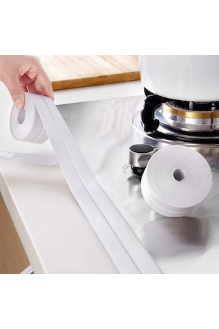 Wezone Ev Fıkırnakları İçin Preventif Muhafaza Bandı - Nem Ve Çürüme Engeli, Su Geçirmez, 3.2m X 2.2cm Kahverengi Gümüş