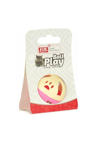 Flip Zilli Kedi Top Oyuncağı Çok Renkli