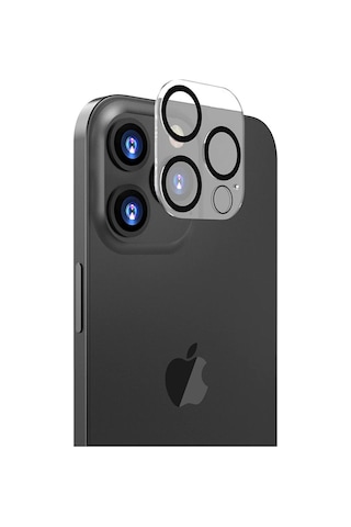 Apple Uyumlu iPhone 14 Pro/14 Pro Max 3D Kamera Camı Lens Koruyucu Night DELUX