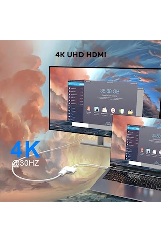 Ally İphone 15 Type-c To Type-c + Hdmı Çevirici Kablo Dijital Av Adaptörü- 5775