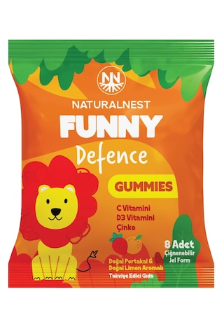 Naturalnest Funny Multi & Defence Gummies 8li 36 Paket