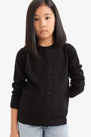 Defacto Kız Çocuk Bisiklet Yaka Düğmeli Hırka N8407a625aubk27 Siyah