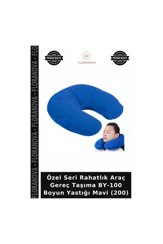 Özel Seri Rahatlık Araç Gereç Taşıma By-100 Boyun Yastığı Mavi 200