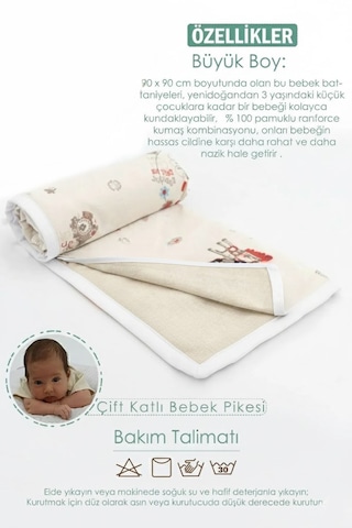 Ortopedik Puset Minder, Çarşaf, Örtü, Pike Ve Anne Yanı Babynest Yatak 6'lı Set, Animal Serisi 1 - 2 Kg