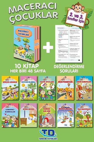 2. Ve 3. Sınıf Maceracı Çocuklar Dizisi 10 Kitap Takım
