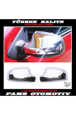 Dacia Sandero Stepway Paslanmaz Krom Ayna Kapağı 2 Prç 2012-2020