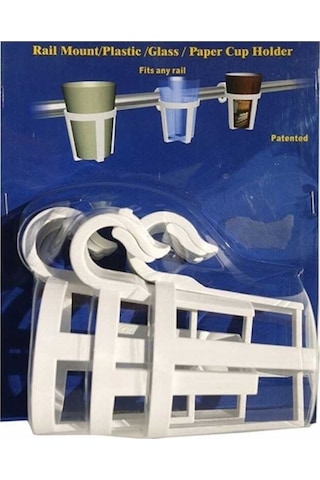 Plastik Bardaklık , Bardak Tutucu 3lü Paket, Boruya Asılabilen