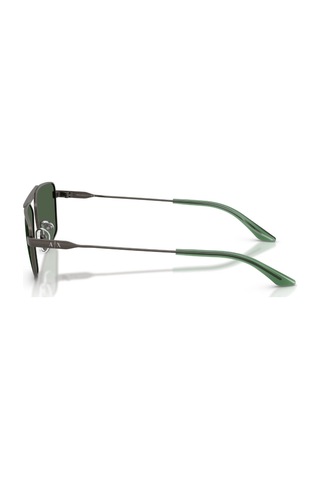 Armani Exchange Aex 2059s 613371 56 Unisex Geometrik Gri Metal Güneş Gözlüğü Gri