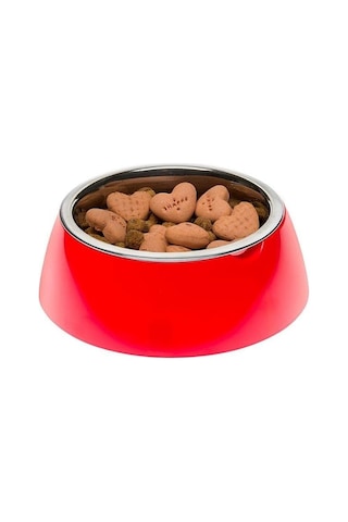 Ferplast Jolie Kedi Ve Köpekler İçin Çelik Mama Ve Su Kabı Kırmızı 850 Ml M