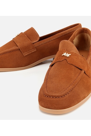 Hotiç Kadın Süet Deri Taba Yumuşak Dokulu Klasik Loafer 01ayh312410a430 Taba