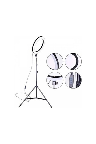 Coofbe 10" LED Halka Işıklı 2 M Tripod