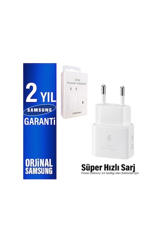 25w Süper Hızlı Type c Şarj Aleti Samsung Uyumlu Ep t2510n Türkiye Garantili