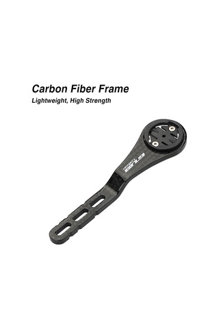 Bisiklet Bilgisayar Montaj Kolu Karbon Fiber Entegre Y28473 Siyah Siyah