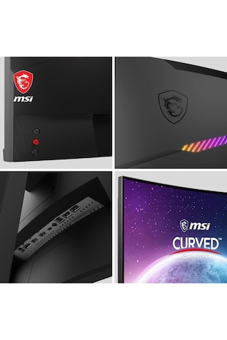 MSI Mag 325CQRF-QD 31.5" 1 MS 2K Curved 170 Hz Oyuncu Monitörü Teşhir