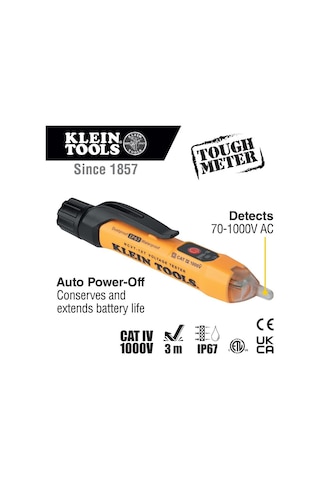 Klein Tools Ncvt1xt Voltaj Test Cihazı, Temassız Voltaj Detektörü Kalemi, 50v İla 1000v Ac