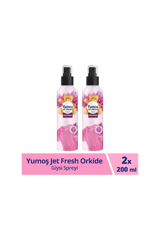 Yumoş Jet Fresh Giysi Spreyi Orkide 2 x 200 ML