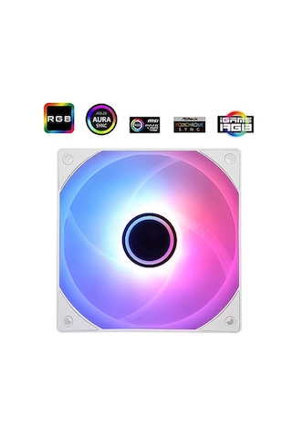 Thermalright Tl-c12w-s V3 Argb 120mm Beyaz Kasa Fanı