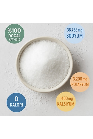 Doğal Kaya Tuzu 500 Gr - Katkısız, Saf Ve Mineralli Öğütülmüş Sofra Tuzu