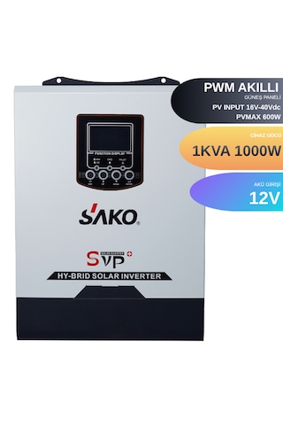Sako Svp-1kw Tam Sinüs Akıllı 12v 1000w Pwm