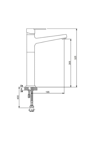 Newarc - Domino Çanak Tipi Lavabo Bataryası Siyah - 971001b 210078 Siyah