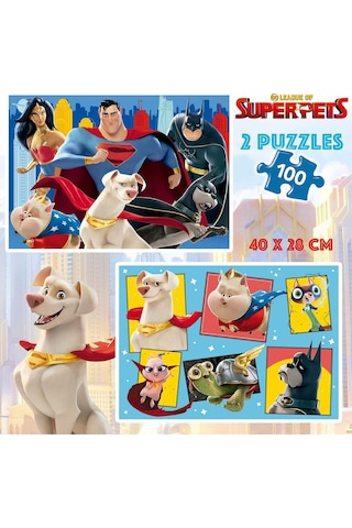 Educa 2x100 Disney Süper Evcil Hayvanları Puzzle - Kız Ve Erkek Çocuk - 6-8 Yaş 1 Adet