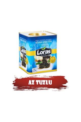 Loras 261 - 290 KB Mega Gemlik Siyah Zeytin Teneke 10 KG Loras 261 - 290 KB Mega Gemlik Siyah Zeytin Teneke 10 KG