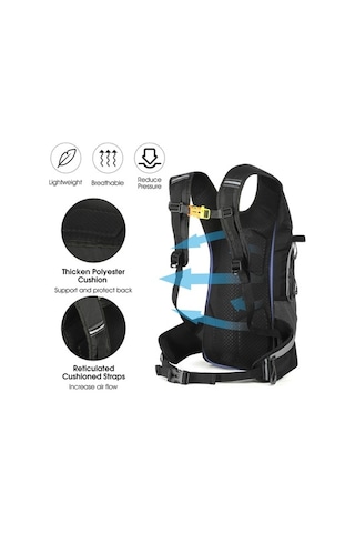 Didadodo Hafif Yağmura Dayanıklı Bisiklet Sırt Çantası - 16l Kapasiteli, Bel Kayışlı Yeşil, Küçük Boyutlu Yeşil