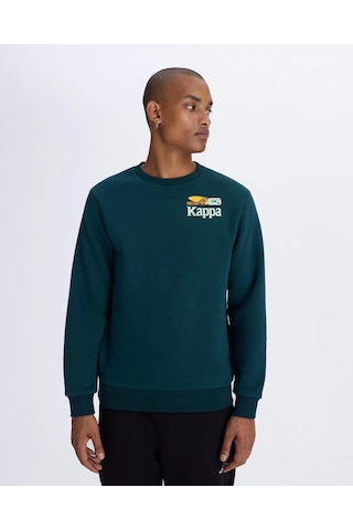 Kappa Authentic Authentic Graphik Pyke Unisex Sweatshirt-yeşil Yeşil