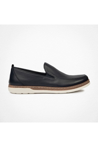 Greyder 62624 Erkek Hakiki Deri Baskılı Lastikli Casual Urban Ayakkabı Lacivert