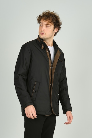 Daynax Erkek Dik Yaka Fermuarlı Ve Çıtçıt Kapamalı Cep Detaylı Mont Kaban 4520 Siyah Siyah