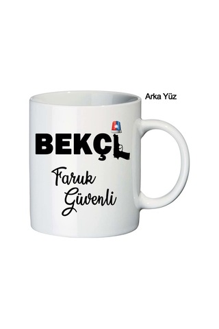 Bekçi Hediyesi Isimli Ve Logolu Kupa Bardak