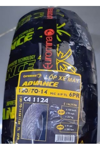 120/70-14 61p 6kat Ca112a Advance Dubleks Lastik 2024 Üretim