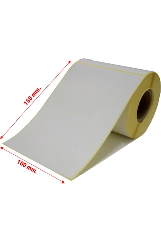 Aimo 100x150 Termal Etiket 3000 Adet 12 Rulo 250 Etiket 1