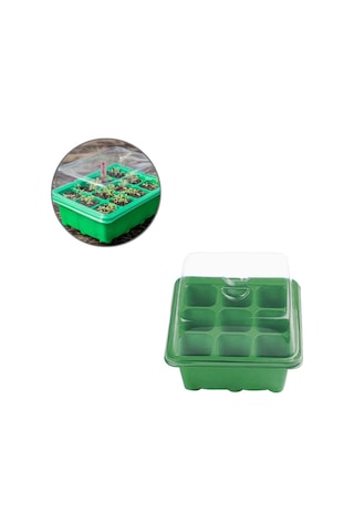 Symbee Yeşil 9 Lü Tohum Fide Kabı, Ev Bahçesi İçin Yüksek Çimlenme Oranı, Tohumluk Fide Tepsisi